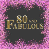 80ste verjaardag sticker (Voorkant)