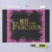 80ste verjaardag  tissuepapier (Craft)