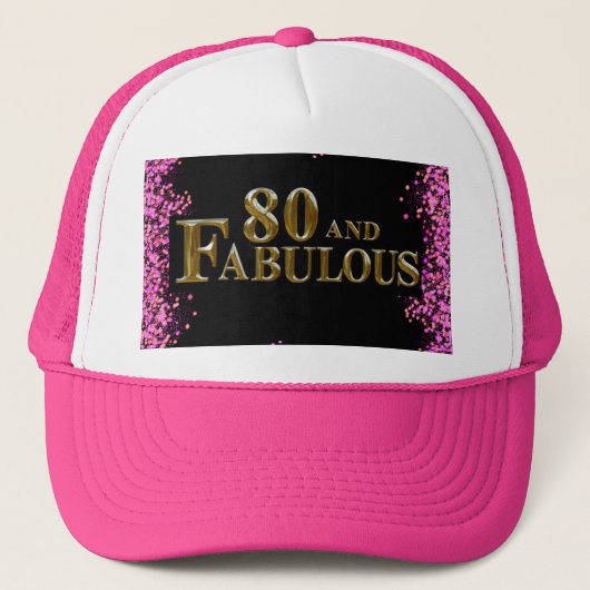 80ste verjaardag  trucker pet (Voorkant)