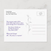 80ste verjaardag Uitnodiging Briefkaart (Achterkant)