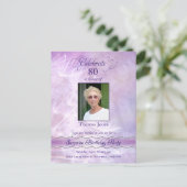 80ste verjaardag Uitnodiging Briefkaart (Staand voorkant)