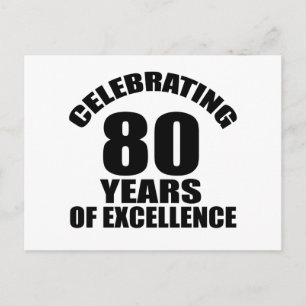 80ste verjaardag vieren briefkaart