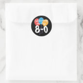 80ste verjaardag viering van de Big 80 Stickers (Tas)