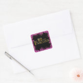 80ste verjaardag  vierkante sticker (Envelop)
