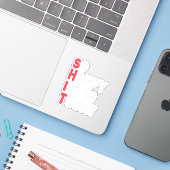 80ste verjaardag Zo blij dat ik vandaag 80 ben Leu Sticker (Laptop met iPhone)