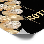 80ste verjaardagsfeest welkomstbord voor mannen poster (Hoek)