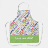 80ste verjaardagsfeestje gepersonaliseerde geschen schort (Voorkant)