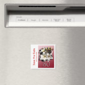 80ste verjaardagsfeestje Save the Date Magnet (Insitu (Vaatwasser))