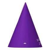 80ste verjaardagsfeestje viering Paarse volwassene Feesthoedjes (Links)