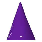 80ste verjaardagsfeestje viering Paarse volwassene Feesthoedjes (Rechts)