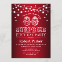 80ste Verrassingsverjaardag - Zwart Rood Wit