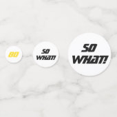 80ste, wat een dag Motivatie Modern Funny Confetti (Achterkanten)