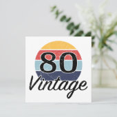 80ste zondag van de geboorte kaart (Staand voorkant)