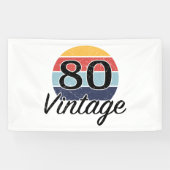  80ste zondag van de geboorte spandoek (Horizontaal)