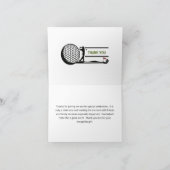 80TH (ANY YEAR) BIRTHDAY PARTY GOLFER  BEDANKKAART (Binnen)