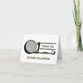 80TH (ANY YEAR) BIRTHDAY PARTY GOLFER  BEDANKKAART (Voorkant)