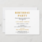 80th Birthday 1946 Legend White & Gold Photo Kaart (Achterkant)