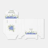 80th Birthday Blue Hydrangeas Dank u Bedankdoosjes (Uitgevouwen)