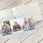 80th Birthday Celebration Multiple Photo Collage Gastenboek<br><div class="desc">Viel een geliefde verjaardagsmijlpaal met ons moderne en minimale gepersonaliseerde multi foto collage verjaardagsdagstedenboek. Het ontwerp is voorzien van een schone en minimale drie fotocollage-lay-out om uw eigen prachtige foto's weer te geven. Personaliseer je leeftijd, naam en geboortedatum. De achtergrondkleur kan ook worden gewijzigd om aan uw persoonlijke voorkeur aan...</div>