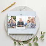 80th Birthday Celebration Multiple Photo Collage Gastenboek<br><div class="desc">Viel een geliefde verjaardagsmijlpaal met ons moderne en minimale gepersonaliseerde multi foto collage verjaardagsdagstedenboek. Het ontwerp is voorzien van een schone en minimale drie fotocollage-lay-out om uw eigen prachtige foto's weer te geven. Personaliseer je leeftijd, naam en geboortedatum. De achtergrondkleur kan ook worden gewijzigd om aan uw persoonlijke voorkeur aan...</div>
