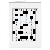 80th Birthday, Crossword Puzzle (Voorkant)