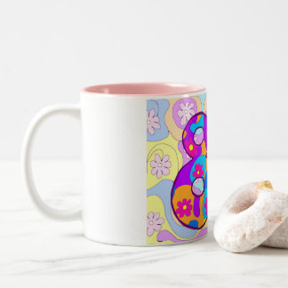 80th Birthday Flowery Retro Birthday Mok