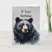 80th Birthday Fun Black Beer - Grin en Beer het Kaart (Voorkant)