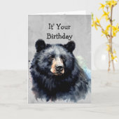 80th Birthday Fun Black Beer - Grin en Beer het Kaart (Gele Bloem)