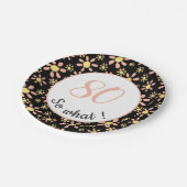 80th Birthday Funny 80 dus wat Motivatie Papieren Bordje (Gekanteld)