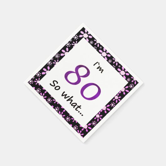 80th Birthday Funny I'm 80 Servet (Hoek)