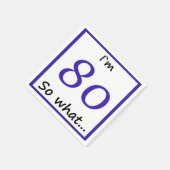 80th Birthday Funny I'm 80 Servetten (Hoek)