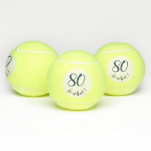 80th Birthday Funny I'm 80 zo Motivatie Tennisballen (Multi)