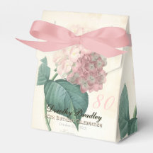 80th Birthday Hydrangea Custom Bedankt Favor Box