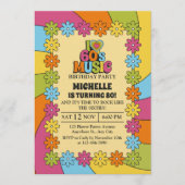 80th Birthday Party for 60s Music Lovers Kaart (Voorkant)