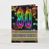 80th Birthday party Invitation (Voorkant)