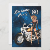 80th Birthday party Invitation Kaart (Voorkant)
