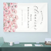 80th Birthday Party January Birth Flower Welcome Spandoek (Beurs)