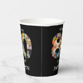 80th Birthday Photo Template-uitnodiging Papieren Bekers (Rechts)