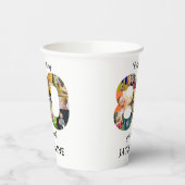 80th Birthday Photo Template-uitnodiging Papieren Bekers (Links)