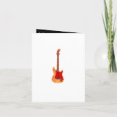 80th birthday Retro Groovy Guitar Personalized Kaart (Achterkant)
