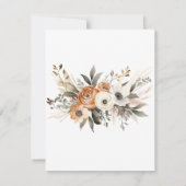 80th Birthday Rustic Floral Fall Kaart (Achterkant)