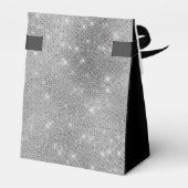 80th Birthday Silver Thank You Favor Box Bedankdoosjes (Achterkant)