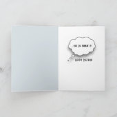 80th Birthday Watercolor Owl In Winter Hat Kaart (Binnen)