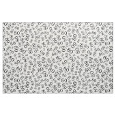 80th Cool Number Pattern Black en White 80 Stof (Fat Quarter)