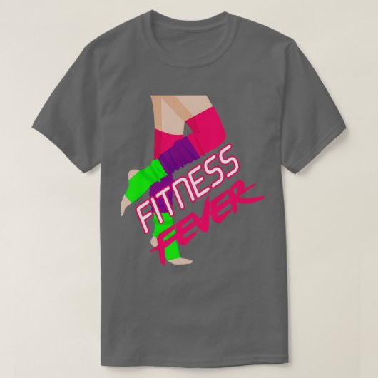 80x27s Fitness Fever T-shirt (Design voorkant)