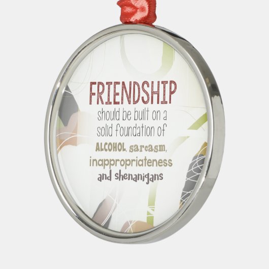 810.vriendschap-sjenanigans metalen ornament (Links)