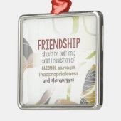810.vriendschap-sjenanigans metalen ornament (Links)