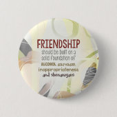 810.vriendschap-sjenanigans ronde button 5,7 cm (Voorkant)