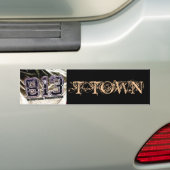 813 T-TOWN Bumpersticker (Op auto)