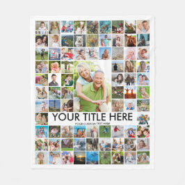 81 Foto Collage Sjabloon - Aangepaste kleur Fleece Deken